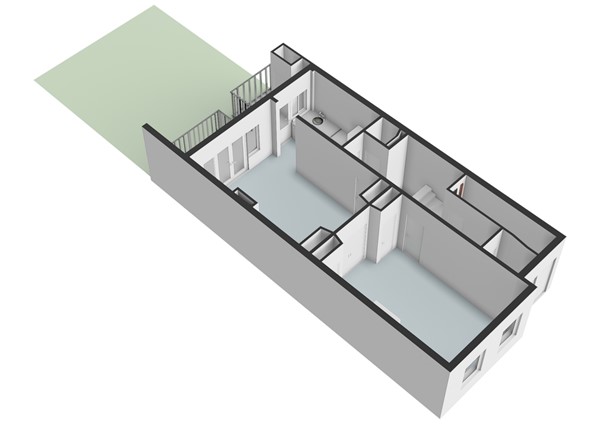 Floorplan - Hogeweg 8H, 1098 CB Amsterdam